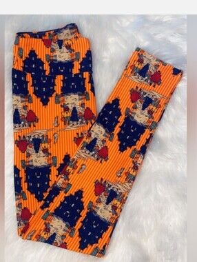 HALLOWEEN By Lularoe soft comfort tall curvy size bright Orange cute patterns…